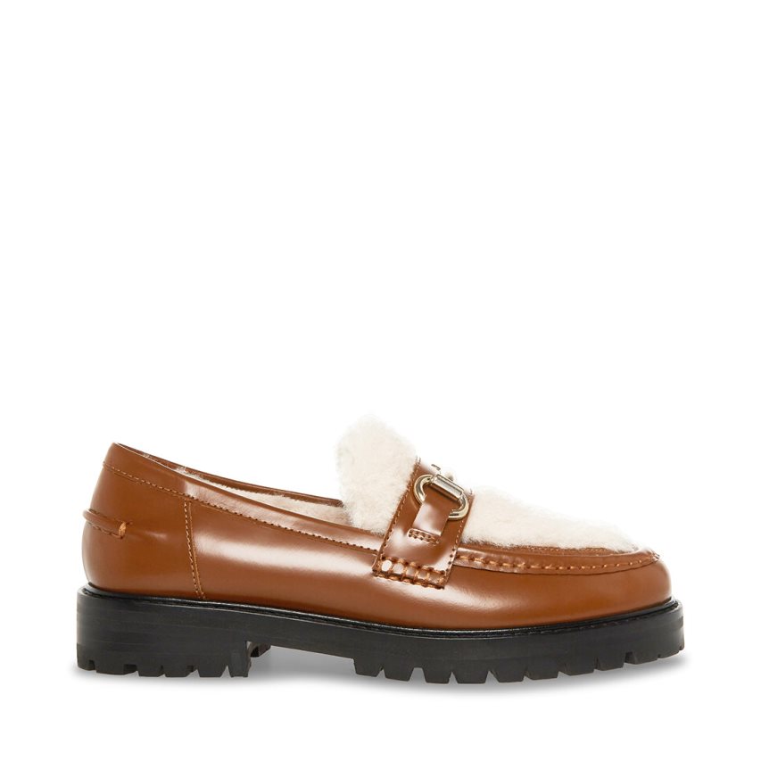 Loafers Steve Madden Marianna Cuero Mujer Marrones | ES WS6E20